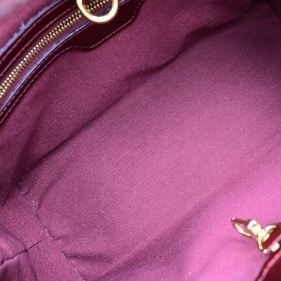 LOUIS VUITTON Wilshire PM Hand Bag Monogram Vernis Rouge Fauviste - Picture 14 of 14